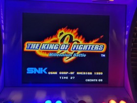 KING OF FIGHTERS 99 SNK MVS NEO GEO GAME CARTRIDGE. ALL ORIGINAL. TRANSPARENT.