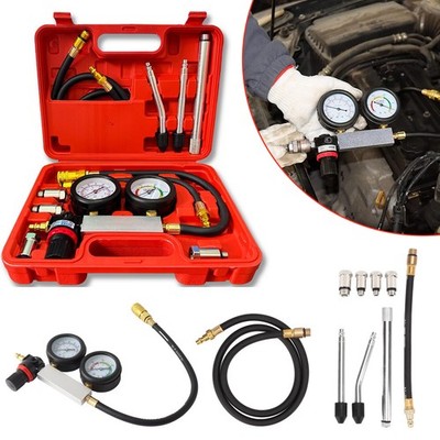 Multi-Function Cylinder Leak Down Tester Gasoline Engine Compression Gauge Test
