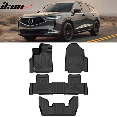 Fits 22-26 Acura MDX All Weather 3D Molded Floor Mats 3 Rows Carpets Liner TPE