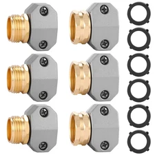 3 Set Garden Hose Repair Fitting Kit Male & Female Coupling Fits 58 & 34