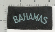 1945 Jeanette Sweet Collection Patch #103 Bahamas Volunteer / Mercenary