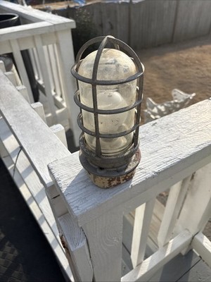 Vintage Killark explosion proof Caged light #VFC-100 Industrial steam punk