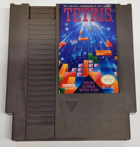 Tetris (Nintendo Entertainment System, 1989) TESTED Authentic Original NES