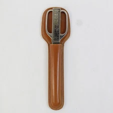 Vintage Scissors and Letter Opener Ruler Set w/ Leather Sheath Solingen Germany