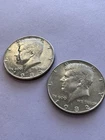 1982 P D Kennedy Half Dollar (2) Clad Coins Circulated Very Nice!   N 294