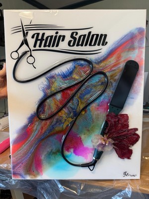 PINTURA ACRILICA EN CANVA CUADRO 16 /20 3D, PINTADO A MANO, ORIGINAL/FIRMADO