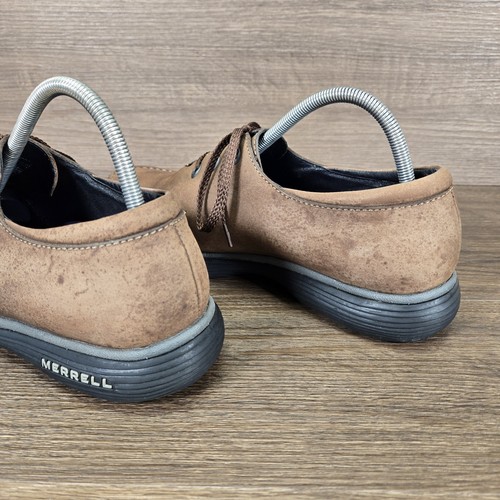 Merrell TOPO Rim Men's Casual Oxfords Brown Nubuck Leather Size UK 9 Grandeur - Picture 18 of 18