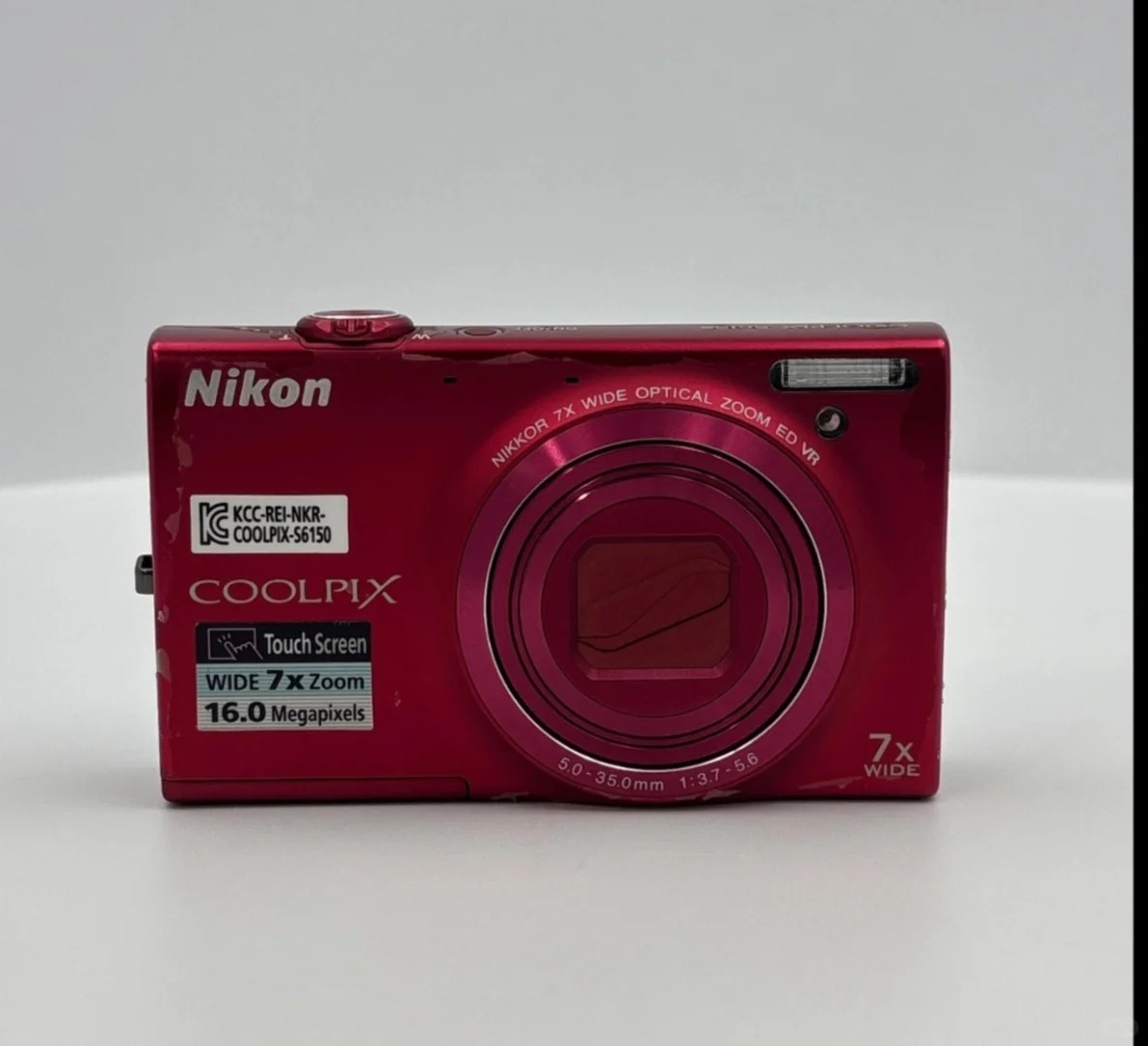 Excellent Nikon Coolpix S6500 Orange 16MP Compact Digital Camera
