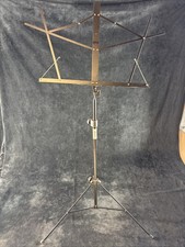 Black Music Stand Adjustable 57" Book Stands Foldable Portable Holder Pre-Own