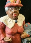Resin Vintage Woman With Purse On A Shopping Trip, Very Unique Historic Piece — photo 2