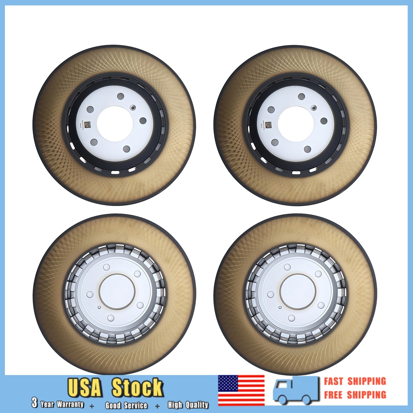 Bentley Bentayga Speed 2016-2023 Front Right Brake discs 4 pcs P/N 4M0615601N