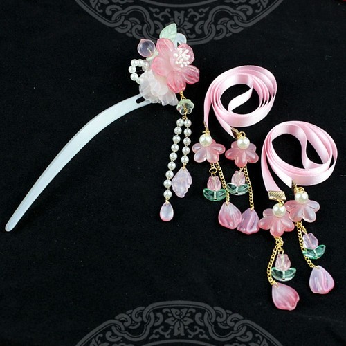 Chinese Style Ancient Style HeadWear Tassel Hanfu Hair Accessories Ladies - Picture 10 of 10