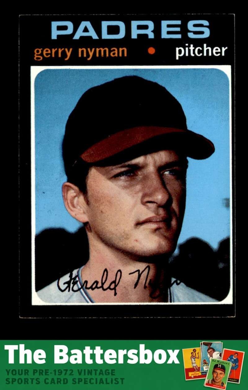 1971 Topps #656 Gerry Nyman SP EX/EX+ X3768964