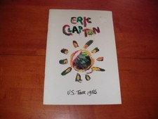 1985 ERIC CLAPTON BAND USA CONCERT TOUR BROCHURE with PHIL COLLINS