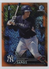 2016 Bowman Chrome Prospects Orange Shimmer Refractor Donny Sands #BCP173 6h5