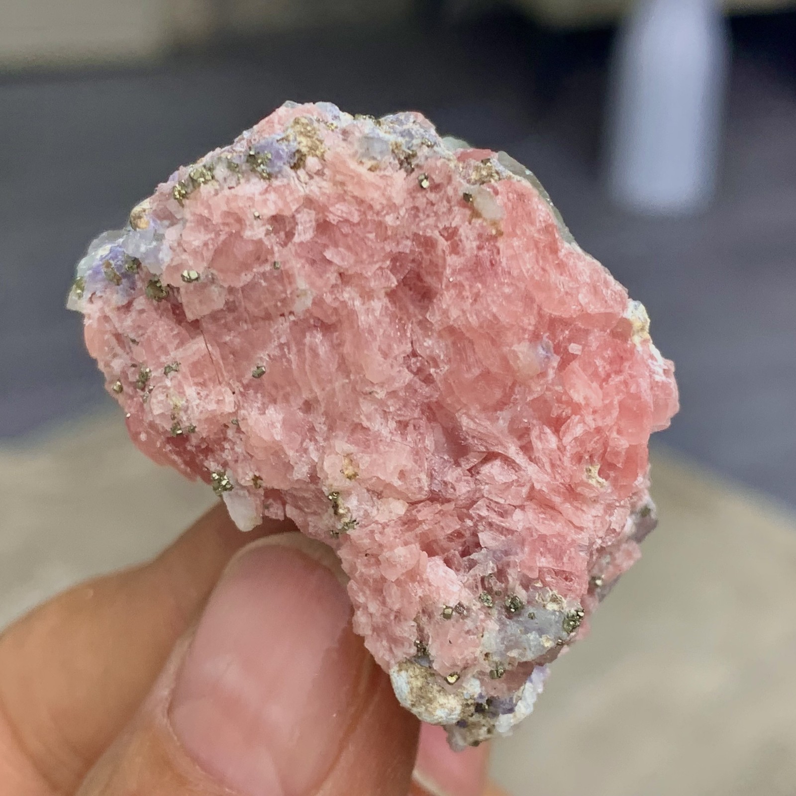 32G Natural Rhodochrosite Crystal rough Specimen Healing- Museum Grade
