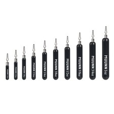 10 PCS Tungsten Skinny Drop Shot Weights Sinkers 360 Rotating Clip Eye 3 Color