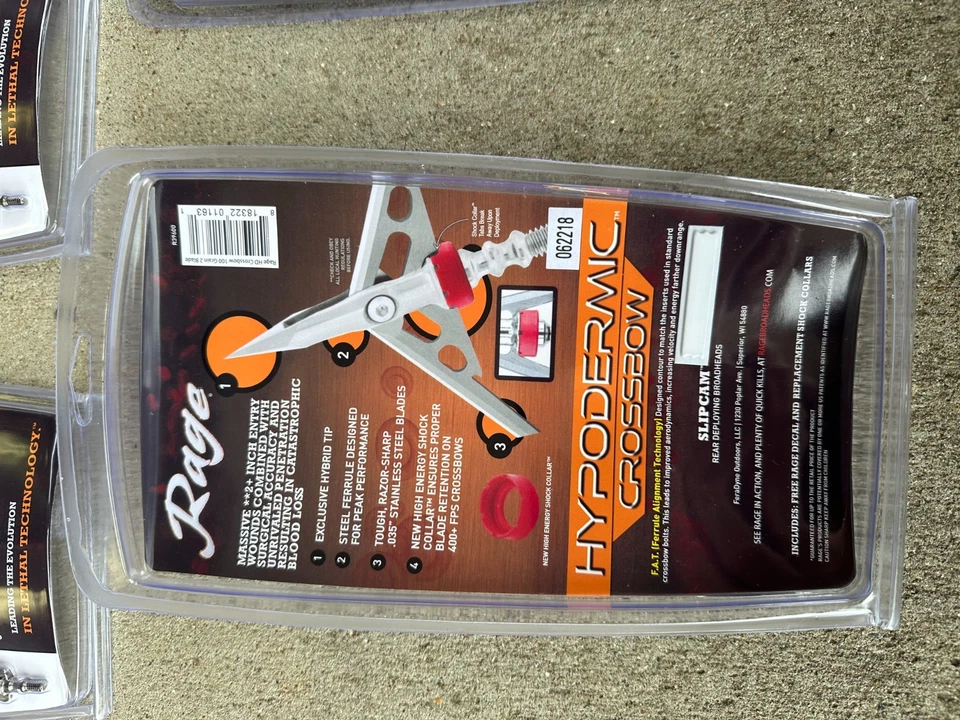 5 件装 Rage 弩皮下机械宽头 100 粒带练习点 — 第 3/3 张图片