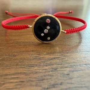 Authentic Karma and Luck Red String Protection Cancer Horoscope Bracelet Gold Plated