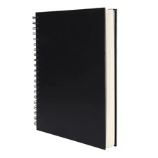 8.5x11inches Hardbound Sketch Book, Spiral Bound Sketch Pad, 80-Sheets 90gsm
