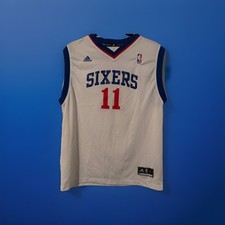 ADIDAS NBA PHILADELPHIA 76ERS JALEN MCDANIELS WHITE JERSEY SIZE XL