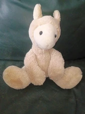 Aurora Purely Luxe Plush Baby Llama Light Tan Plush 10.5" Tall Sitting 2019 SOFT
