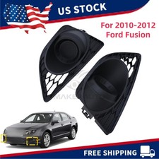Fog Light Cover Set For 2010 2011 2012 Ford Fusion Front Left And Right Black Fog Light Cover Set For 2010 2011 2012 Ford Fusion Front Left And Right Black