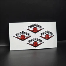 Thorsen Tools Vintage Style Red DECALS, 2.5 Inch Vinyl STICKERS x 4