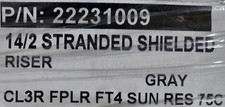 Southwire Genesis 2223 14/2C Shielded Control/Security Cable Riser Gray /50ft