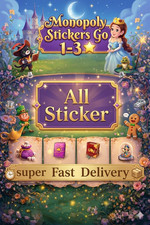 Monopoly Stickers Go 1-3   All Sticker super Fast Delivery