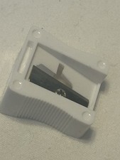 PENCIL SHARPENER (unbranded) White Large size For Thick Pencils