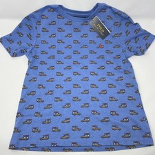 Polo Ralph Lauren Boys XL 18-20 Car All Over Short Sleeve Blue T-Shirt