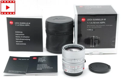 [Top MINT in Box] Leica Summilux-M 50mm f/1.4 ASPH. Silver 6bit 11892C JAPAN #5a - Photo 1/4