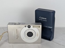 Canon PowerShot SD1000 Digital Elph Camera 7.1MP Silver W/ Charger Tested
