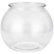 Round Transparent Fish Bowl Aquarium Tank Anti Drop Plastic for Bedroom Use