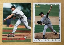 Jim Abbott Lot Of 2 Mixed Brand New York Yankees Mint