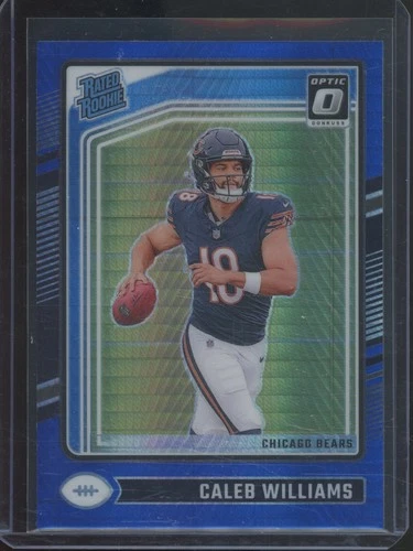 2024 Panini Donruss Optic Hyper Blue #201 Caleb Williams RC Rookie