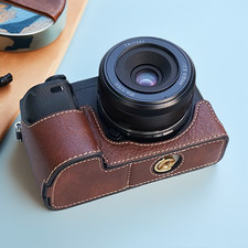 For Sony a6400 Camera Bag Leather Dock Case B...