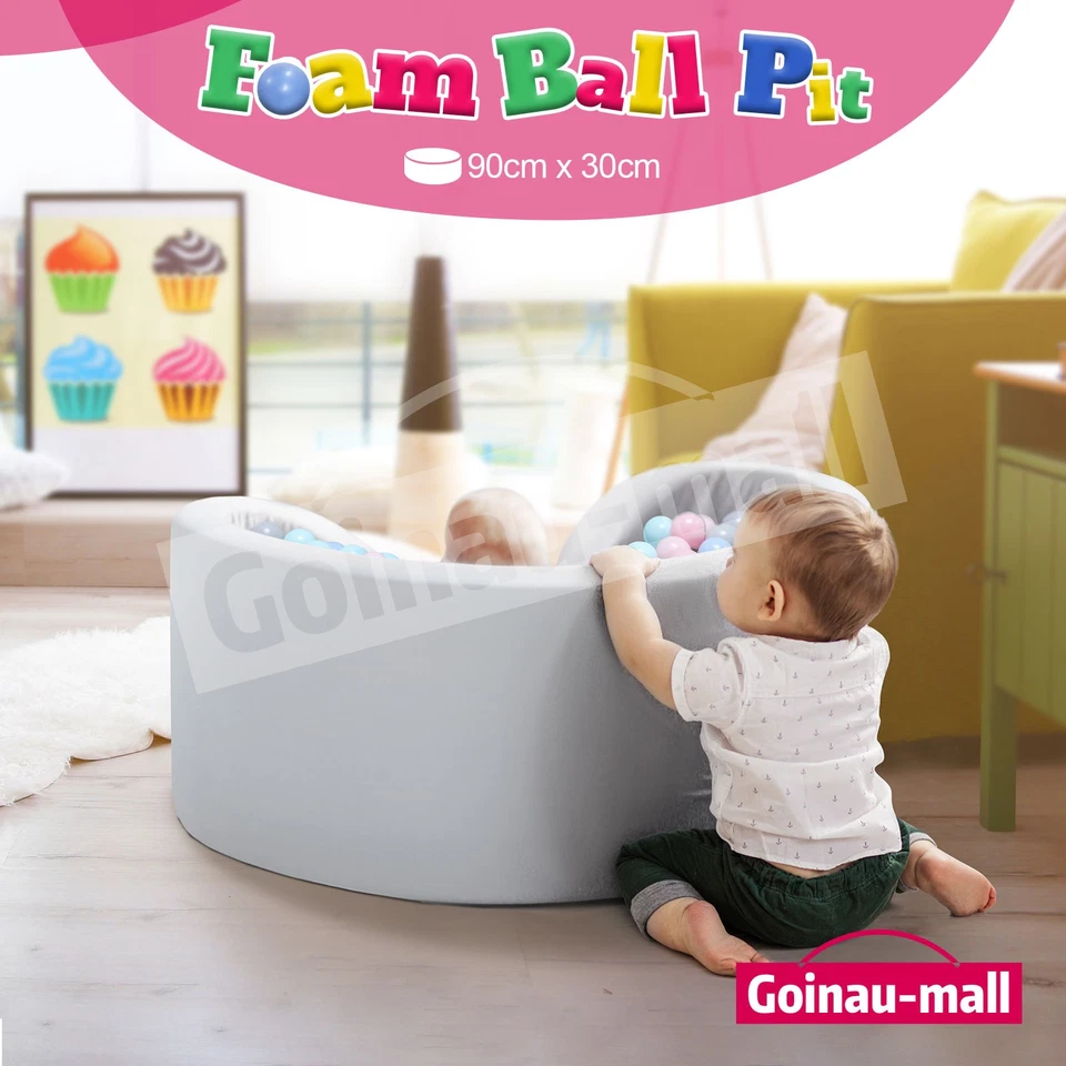 90x30cm Soft Baby Kids Ocean Ball Pit Foam Round Pool Child Padding Barrier Toy