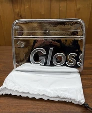 Glossier Limited Edition 2024 Chrome Beauty Bag NWT!