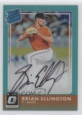 2016 Panini Donruss Optic Rated Rookies Aqua /125 Brian Ellington #170 Auto 0v1