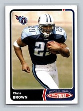 2003 Topps Total Rookie RC #482 Chris Brown Tennessee Titans Football Card. rookie card picture