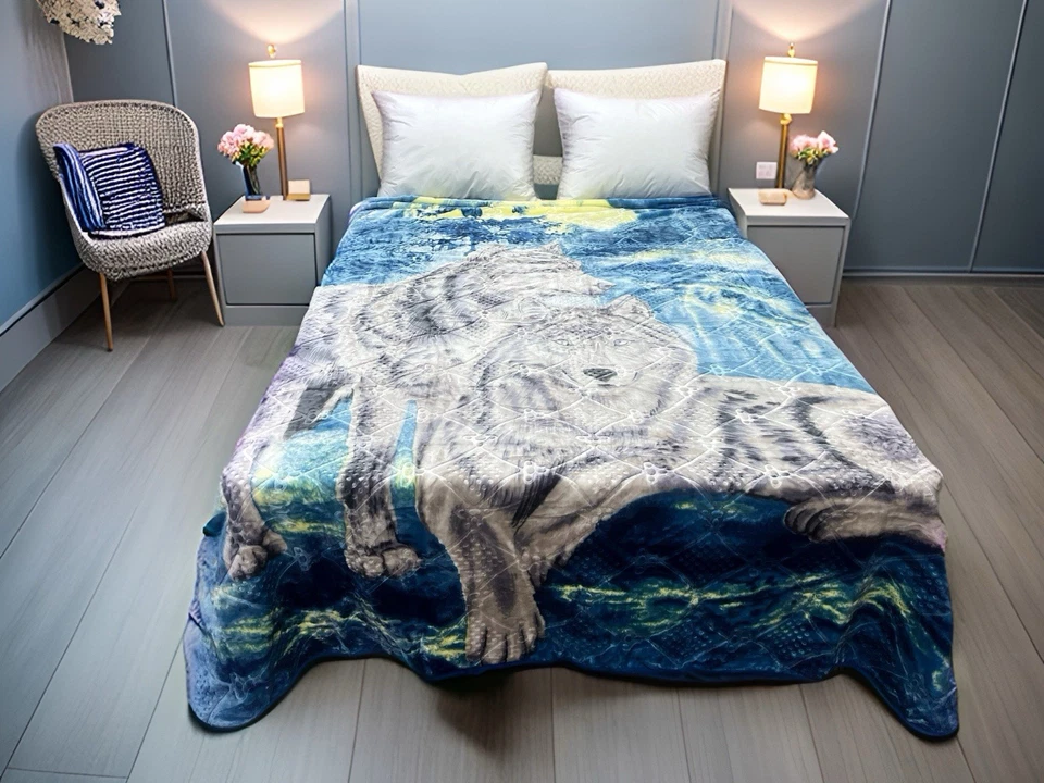 "Nueva manta acogedora Rachel súper suave estilo visón en relieve talla Queen 83""x94""" Foto 2 de 4