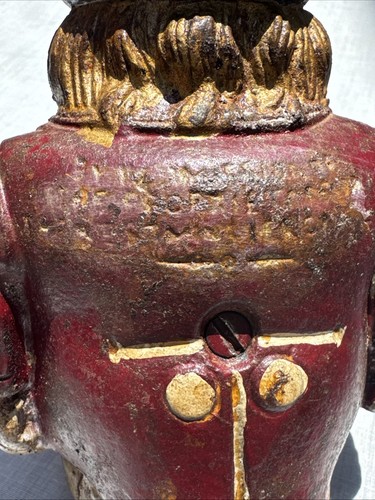 Vintage PAUL KRUGER TRANSVAAL MONEY BOX CAST IRON BANK *Heavy - Picture 4 of 8