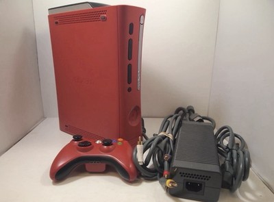 Xbox 360 Elite Resident Evil 5 Version Red Console w/ Controller & Cables Tested