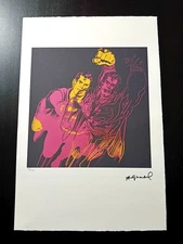 ANDY WARHOL Numbered Litho Poster 15x22,5" POP ART Superman