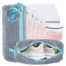 XXL Shoe Washing Machine Bag - Reusable Shoes Cleaning Bags for Washer And Dr...