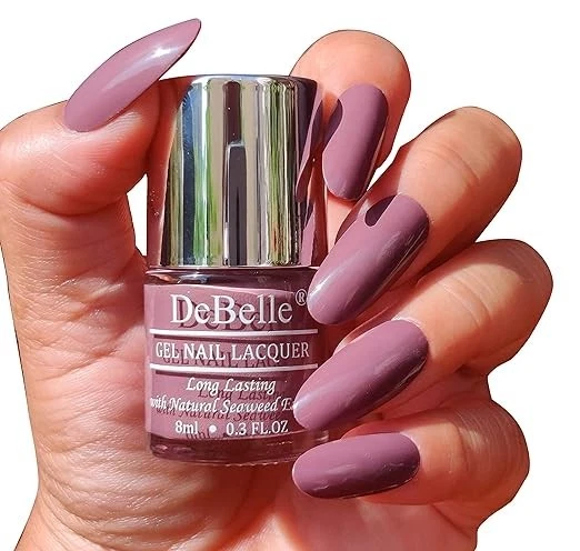 DeBelle Gel Glossy Finish Nail Polish Pretty Petunia (Rust Mauve) 8 Ml - Enriche