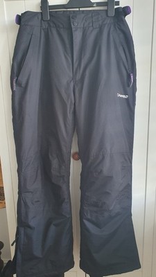 Schwarze Campri Ski Oberbekleidung Hose, Größe 12 Damen, gebraucht.