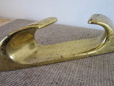 BRASS PLATED, METAL, LARGE DOCK OR BOAT CHOCK
